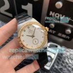 Swiss Copy Omega Constellation White Dial Diamond Ladies Watch 35mm